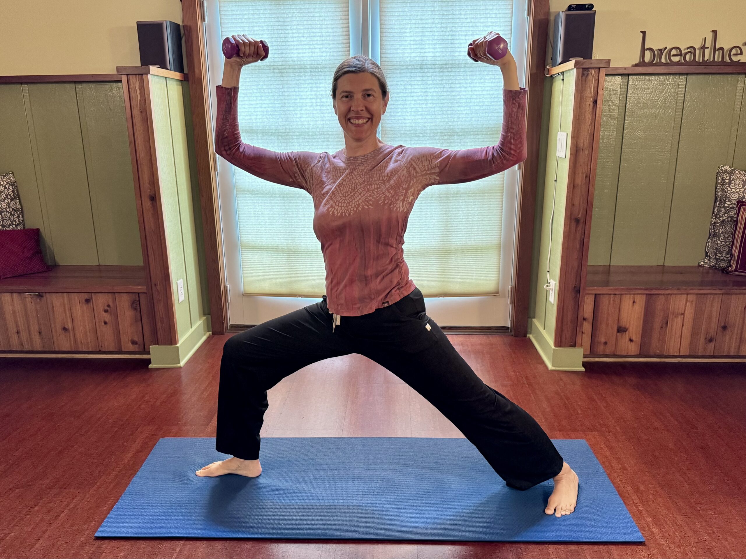 yoga with weights